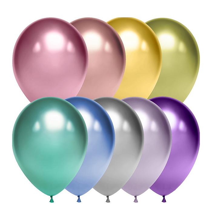 Шар (12''/30 см) Ассорти, хром, 50 шт. Шар (12''/30 см) Ассорти, хром, 50 шт.