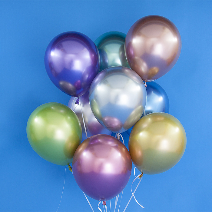 Фото к товару Шар (12''/30 см) Ассорти, хром, 50 шт. Шар (12''/30 см) Ассорти, хром, 50 шт.