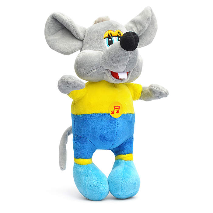 Мышь серая 20см., из мультфильма "Леопольд" озвуч. 