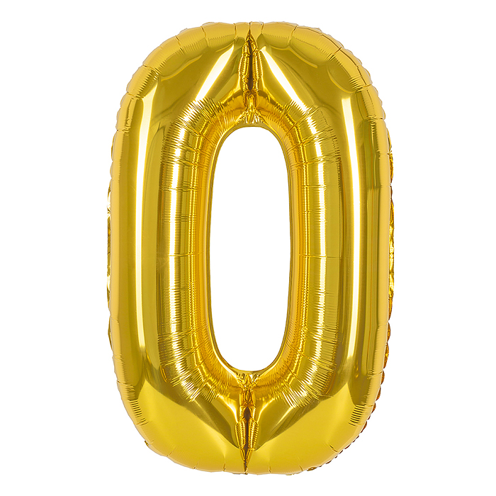 Шар (40''/102 см) Цифра, 0, Золото, 1 шт. в уп. Шар (40''/102 см) Цифра, 0, Золото, 1 шт. в уп.