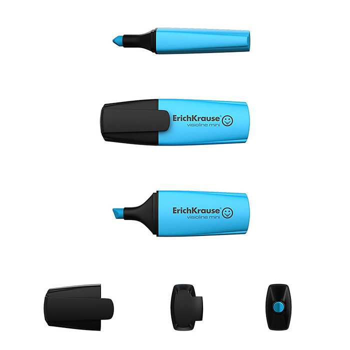 Фото к товару Текстмаркер Visioline V-12 Mini Neon, цвет чернил голубой Текстмаркер Visioline V-12 Mini Neon, цвет чернил голубой