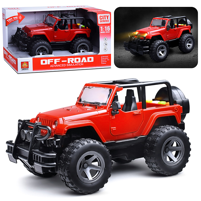 Машина WY390A "Внедорожник" 1:16 (свет, звук) в коробке Машина WY390A "Внедорожник" 1:16 (свет, звук) в коробке