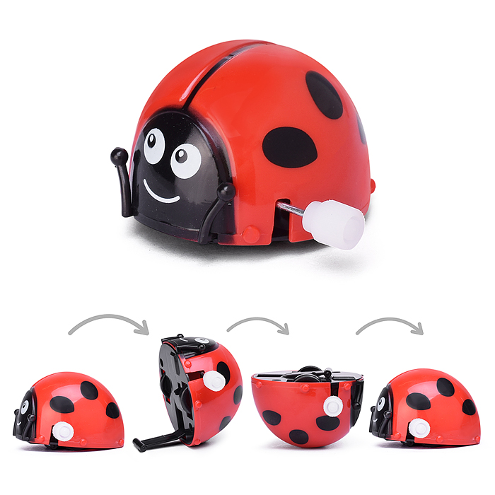 Заводная игрушка 526-106 "Божья коровка" в пакете Заводная игрушка 526-106 "Божья коровка" в пакете