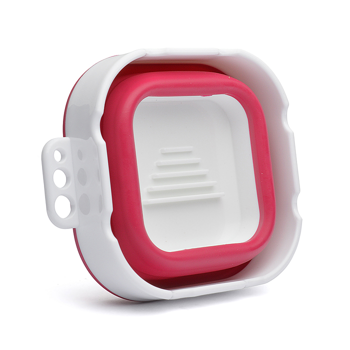 Фото к товару Стакан складной для ИЗО 300 мл, 9,5x9,5x8 см, высота 8 см, в сложенном виде 3 см, силиконо Стакан складной для ИЗО 300 мл, 9,5x9,5x8 см, высота 8 см, в сложенном виде 3 см, силиконо