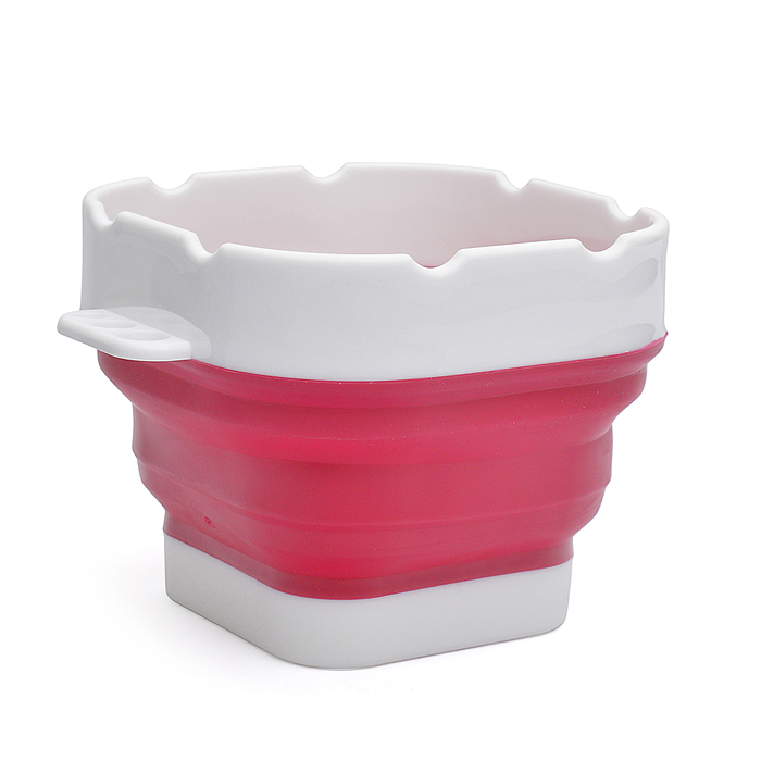 Фото к товару Стакан складной для ИЗО 300 мл, 9,5x9,5x8 см, высота 8 см, в сложенном виде 3 см, силиконо Стакан складной для ИЗО 300 мл, 9,5x9,5x8 см, высота 8 см, в сложенном виде 3 см, силиконо