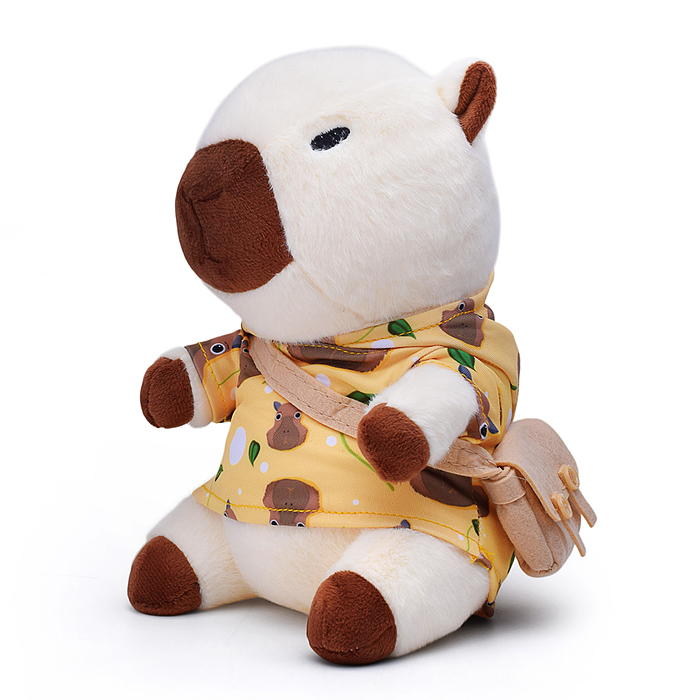 Мягкая игрушка М1491 "Капибара в футболке с сумочкой" 25 см