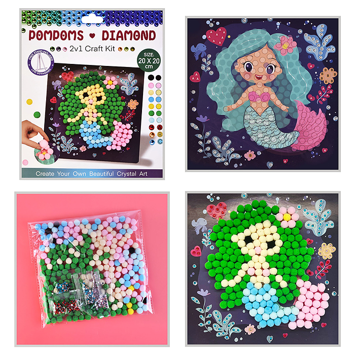 Набор творческая мастерская 00-6764 "Русалка" 20*20 см.