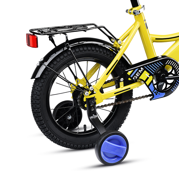 Фото к товару Велосипед 14" Rocket Gem, цвет желтый Велосипед 14" Rocket Gem, цвет желтый