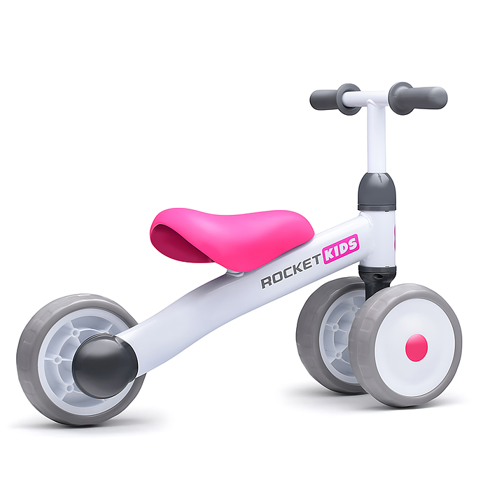 Фото к товару Беговел трехколесный Rocket 134-WT, колеса EVA, цвет белый Беговел трехколесный Rocket 134-WT, колеса EVA, цвет белый