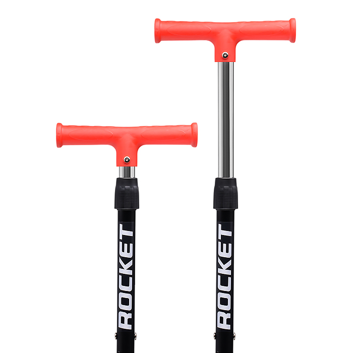 Фото к товару Самокат трёхколёсный ROCKET колёса PU, цвет красный Самокат трёхколёсный ROCKET колёса PU, цвет красный