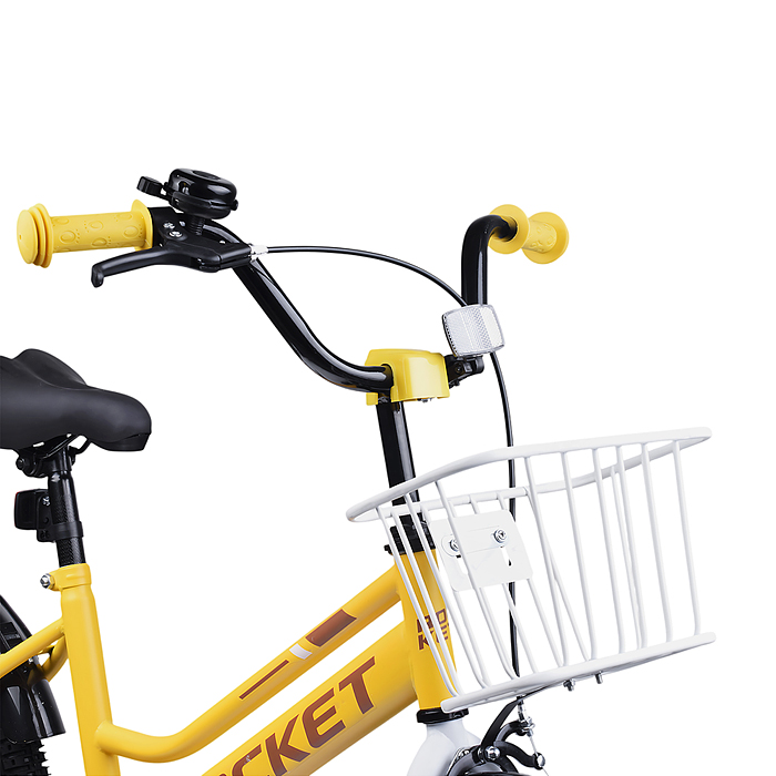 Фото к товару Велосипед 18" Rocket Basic, цвет желтый Велосипед 18" Rocket Basic, цвет желтый