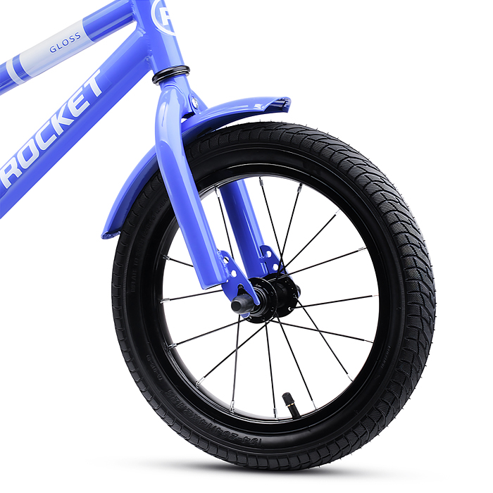 Фото к товару Велосипед 14" Rocket Gloss, цвет сиреневый Велосипед 14" Rocket Gloss, цвет сиреневый