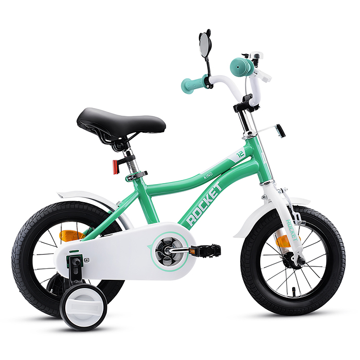 Фото к товару Велосипед 12" Rocket Kind, цвет мятный Велосипед 12" Rocket Kind, цвет мятный