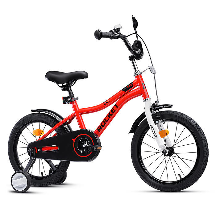 Фото к товару Велосипед 14" Rocket Kind, цвет красный Велосипед 14" Rocket Kind, цвет красный