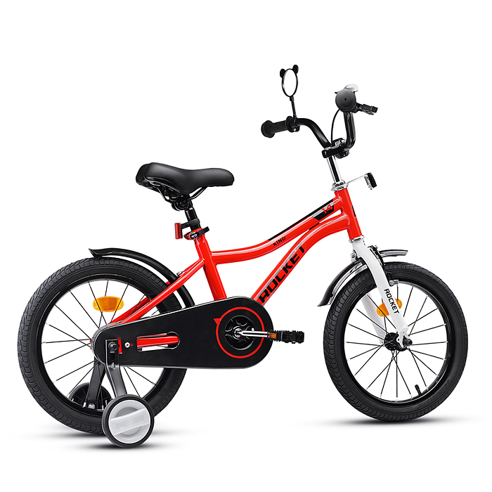 Фото к товару Велосипед 14" Rocket Kind, цвет красный Велосипед 14" Rocket Kind, цвет красный