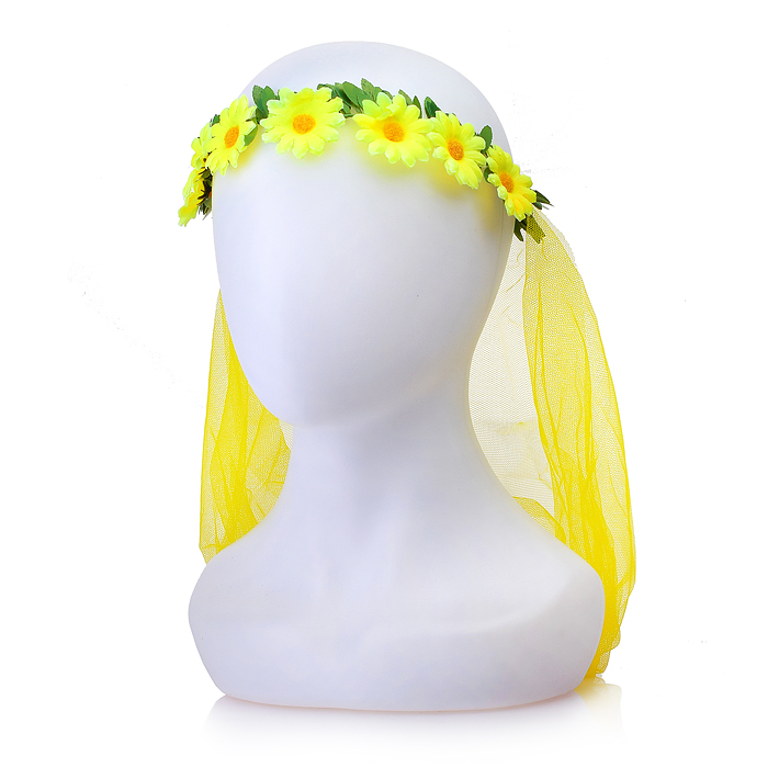 Карнавальный аксессуар S1497 "Цветной венок" в пакете