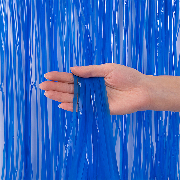 Занавес Дождик Сочный цвет, Синий, 100*200 см, 1 шт.