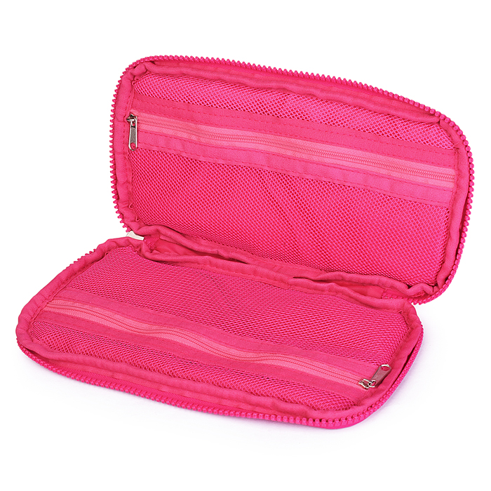 Пенал "Charisma" 21x12 см, одностворчатый прямоугольный для 30 предметов, на молнии, высоко