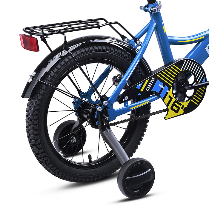 Фото к товару Велосипед 16" Rocket Gem, цвет голубой Велосипед 16" Rocket Gem, цвет голубой