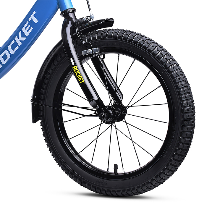 Фото к товару Велосипед 16" Rocket Gem, цвет голубой Велосипед 16" Rocket Gem, цвет голубой