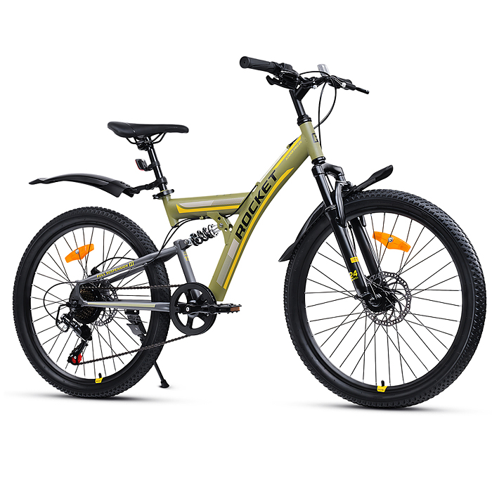 Фото к товару Велосипед 24" Rocket Azkar Pro, цвет хаки, размер 15" Велосипед 24" Rocket Azkar Pro, цвет хаки, размер 15"