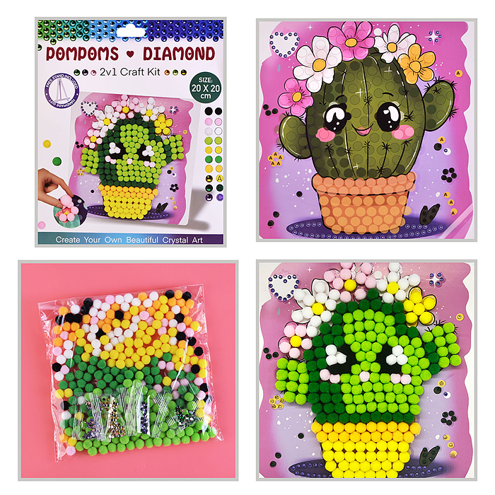 Набор творческая мастерская 00-6765 "Кактус" 20*20 см.