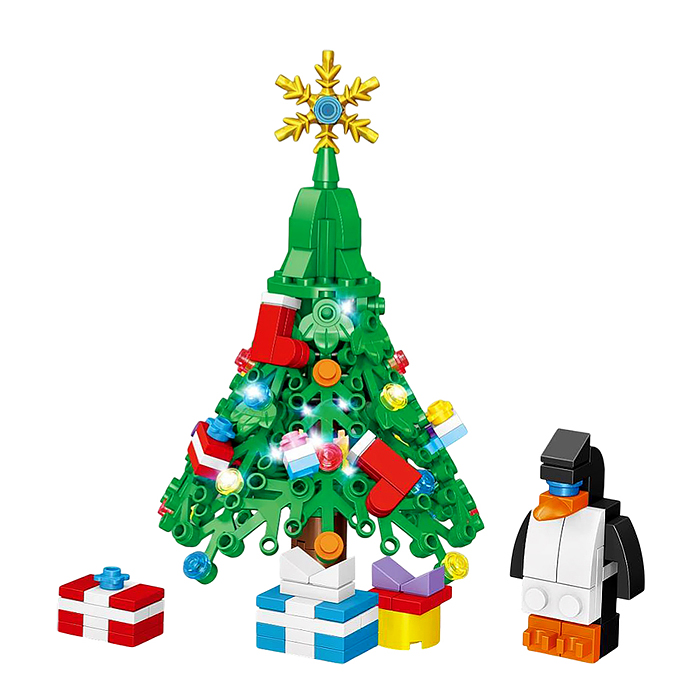 Конструктор 123-818 "Елочка с подарками" 221 (дет.)
