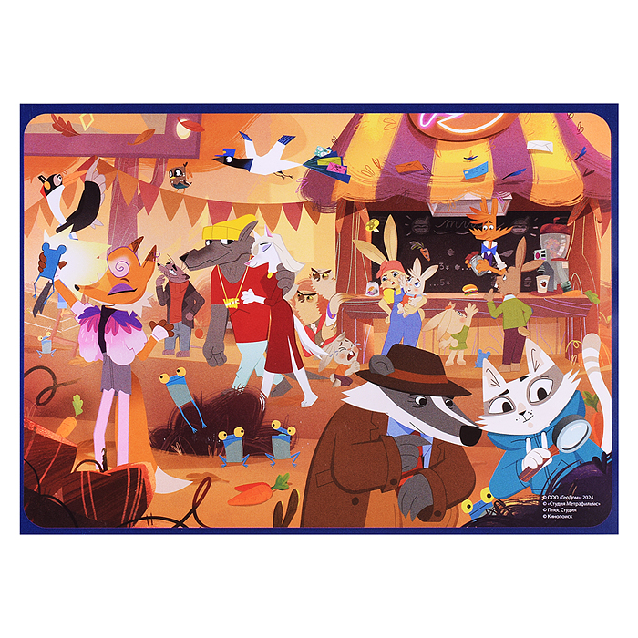 Фото к товару Пазл-квест. Барсукот. Очень зверский детектив. 260 деталей. 47х33 см. Пазл-квест. Барсукот. Очень зверский детектив. 260 деталей. 47х33 см.