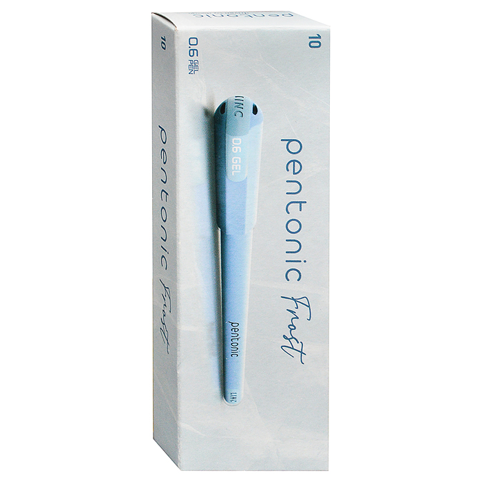 Ручка гелевая Pentonic frost 0,6 мм синий кругл. корп.