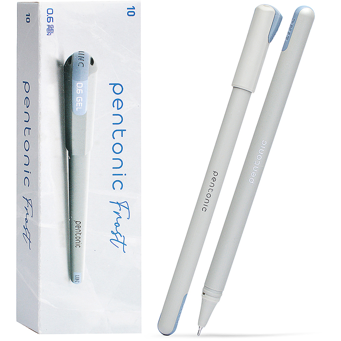 Ручка гелевая Pentonic Frost 0,6 мм черный кругл. корп.