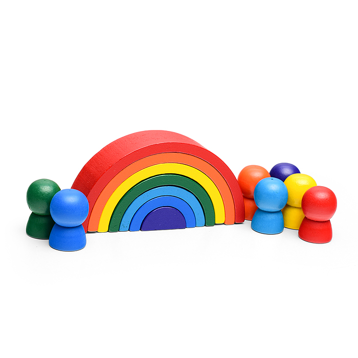 Фото к товару Пирамидка D2080 "Радужная-2" Пирамидка D2080 "Радужная-2"