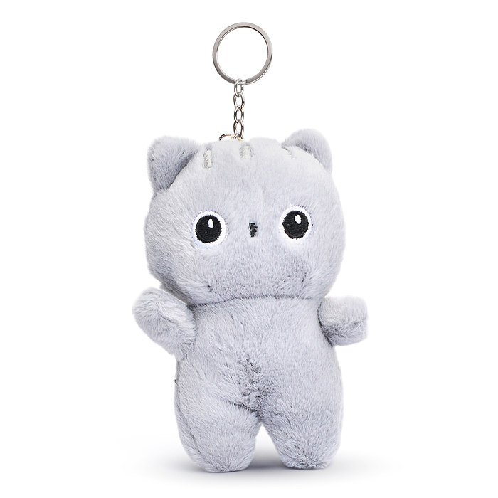 Мягкая игрушка-брелок М1416 "Кот Пушистик" 12см