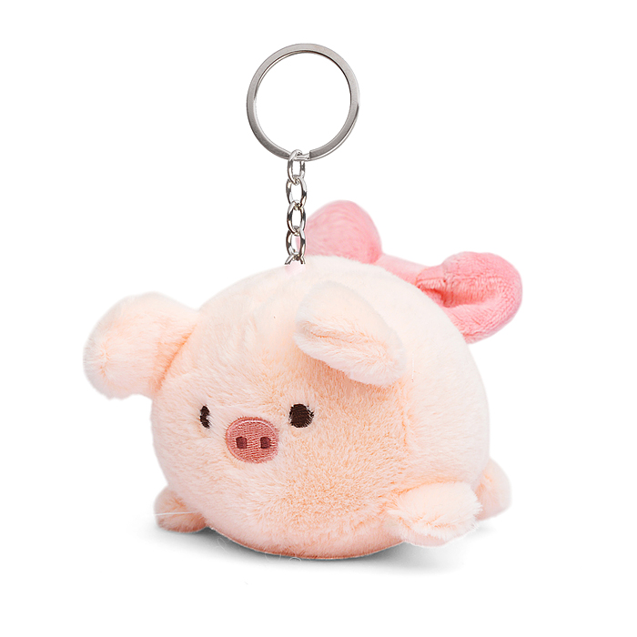 Мягкая игрушка-брелок М1413 "Собака Чили" с кольцом 12см