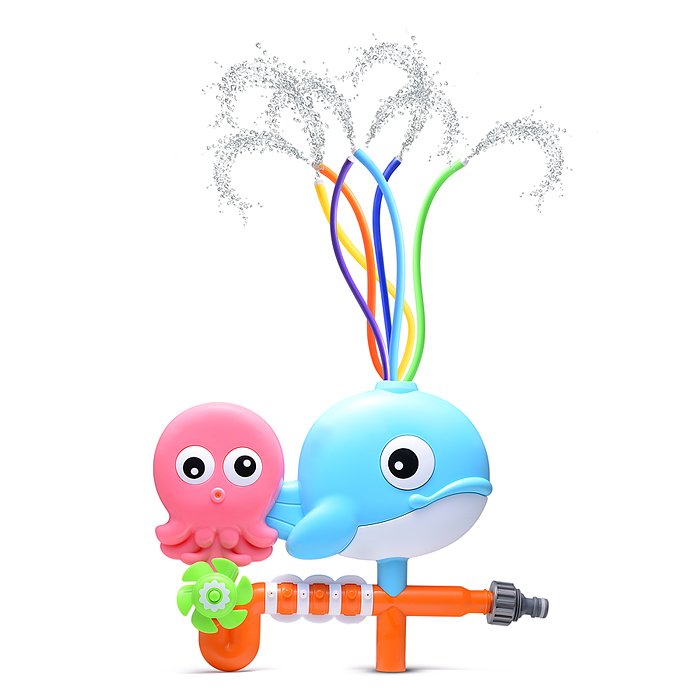 Фото к товару Игрушка - брызгалка YG12R "Морские друзья", для подключения к водному шлангу, в коробке Игрушка - брызгалка YG12R "Морские друзья", для подключения к водному шлангу, в коробке