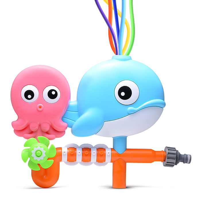 Фото к товару Игрушка - брызгалка YG12R "Морские друзья", для подключения к водному шлангу, в коробке Игрушка - брызгалка YG12R "Морские друзья", для подключения к водному шлангу, в коробке