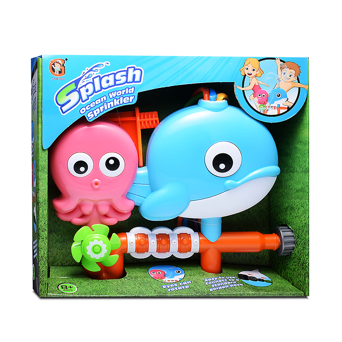Фото к товару Игрушка - брызгалка YG12R "Морские друзья", для подключения к водному шлангу, в коробке Игрушка - брызгалка YG12R "Морские друзья", для подключения к водному шлангу, в коробке