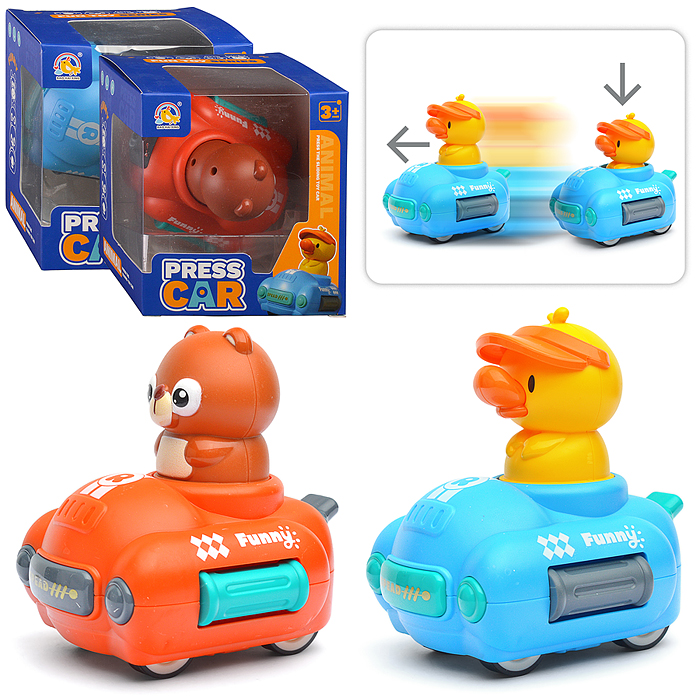 Машина BHX897 "Веселый зоопарк-2" в коробке