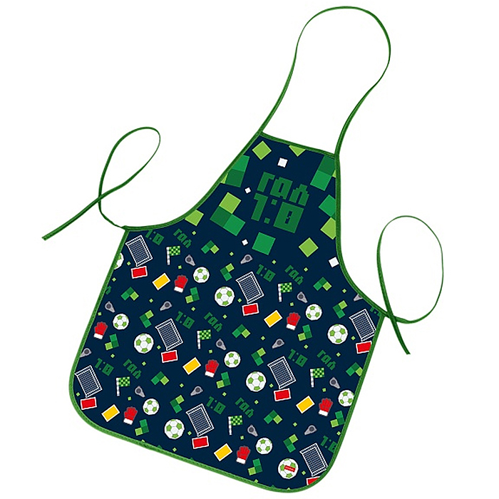 Фартук для труда 53,5х44,5см без нарукавников "Мир футбола" в индив.упак.