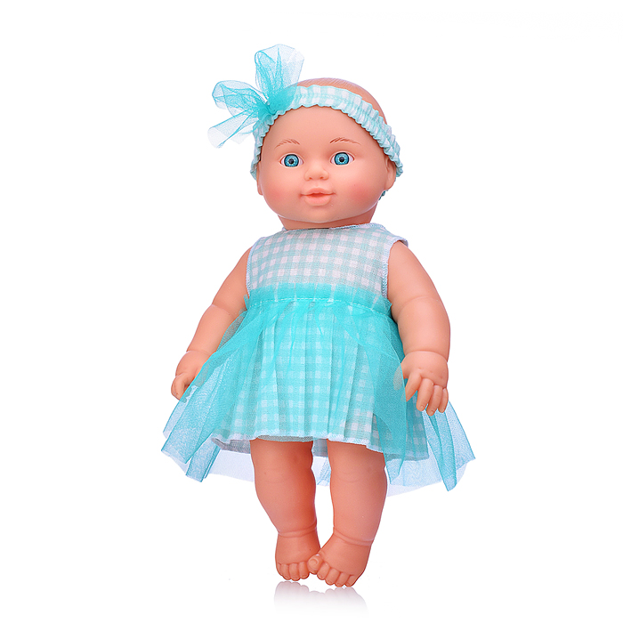 Кукла Малышка в мятном платье 