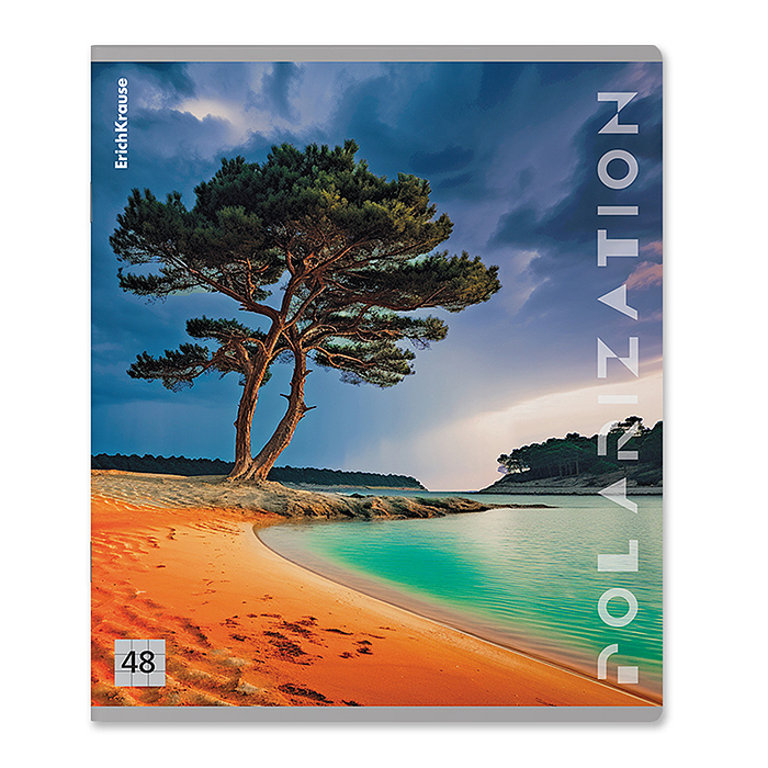 Фото к товару Тетрадь 48 л. клетка "Polarization" с пластиковой обложкой на скобе Тетрадь 48 л. клетка "Polarization" с пластиковой обложкой на скобе