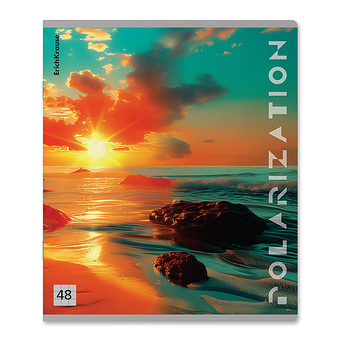 Фото к товару Тетрадь 48 л. клетка "Polarization" с пластиковой обложкой на скобе Тетрадь 48 л. клетка "Polarization" с пластиковой обложкой на скобе