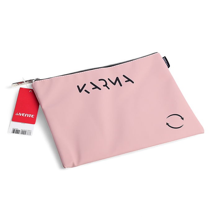 Папка для тетрадей "Karma" A5 (27x20,5x1 см) на молнии сверху, матовая антивандальная искус