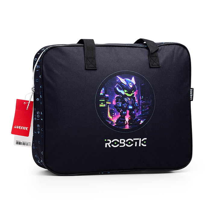 Папка для тетрадей, ИЗО и технологии "Robotic" A4 (36x28x8 см) плотный износостойкий полиэс