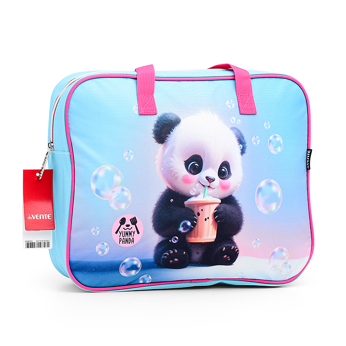 Папка для тетрадей, ИЗО и технологии "Yummy Panda" A4 (36x28x8 см) плотный износостойкий по