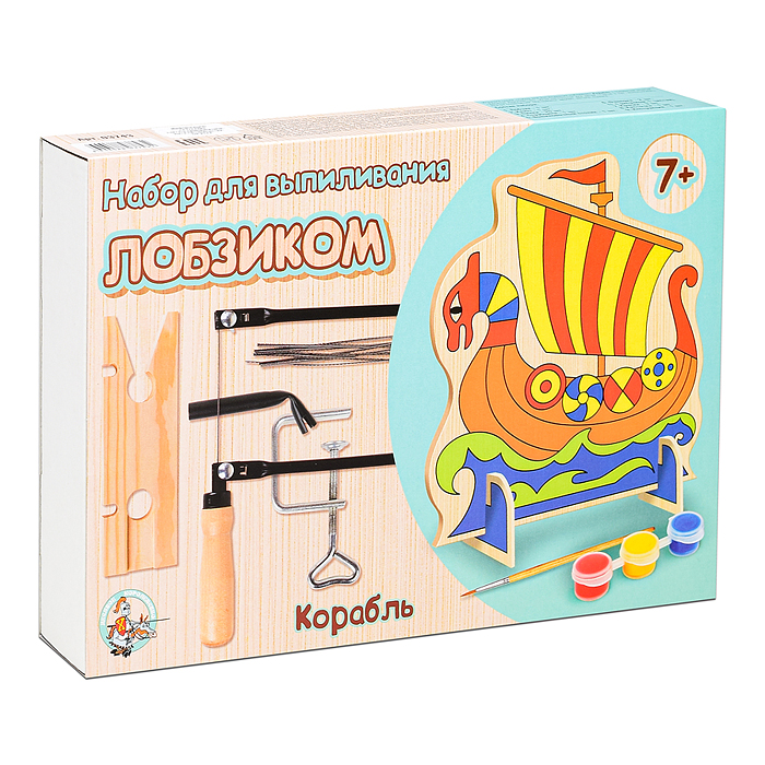 Фото к товару Набор для выпиливания лобзиком "Корабль" Набор для выпиливания лобзиком "Корабль"