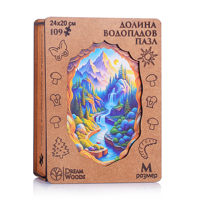 Пазл фигурный "Долина Водопадов" Пазл фигурный "Долина Водопадов"