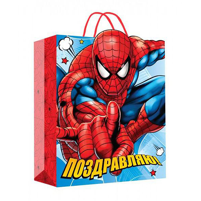 Пакет подарочный с фигурной вырубкой m, 18*23*10 см.