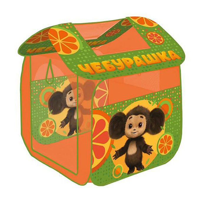 Фото к товару Палатка детская игровая "Чебурашка" 83х80х105см, в сумке Палатка детская игровая "Чебурашка" 83х80х105см, в сумке