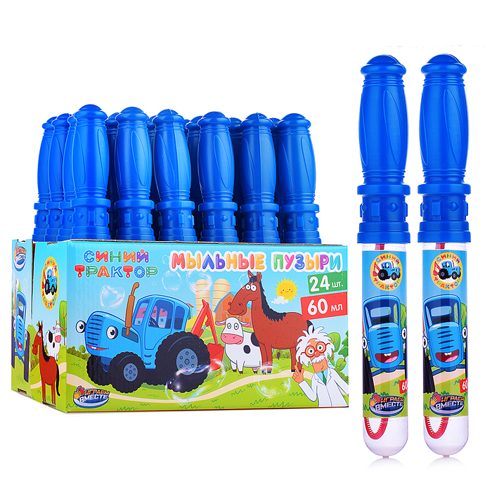 Мыльные пузыри "Синий трактор 60 мл, в колбе 27 см, Мыльные пузыри "Синий трактор 60 мл, в колбе 27 см,