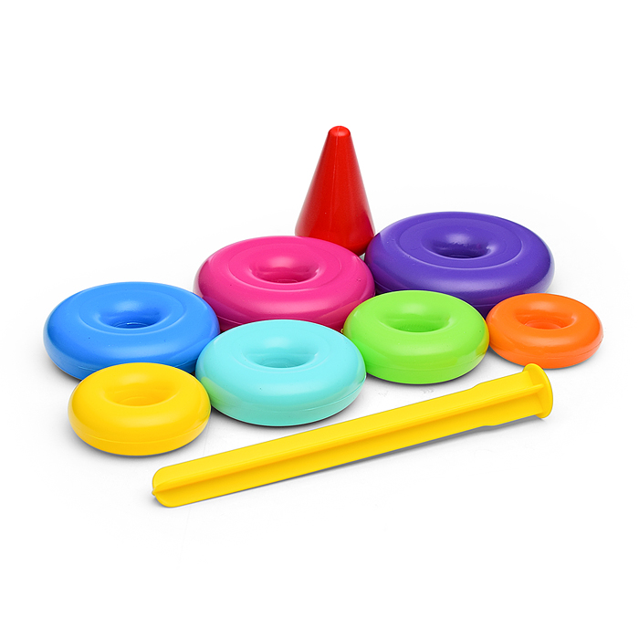 Фото к товару Пирамида "Классика" 25см, 9дет. (в сетке) Пирамида "Классика" 25см, 9дет. (в сетке)